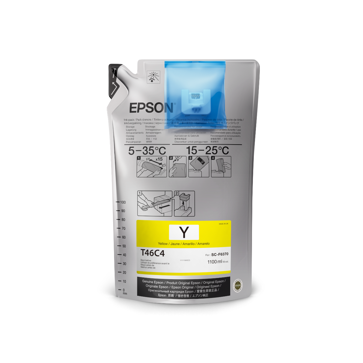 Epson® SureColor F6370 Inks- Individual Ink Bags - 1.2L - Joto Imaging Supplies Canada